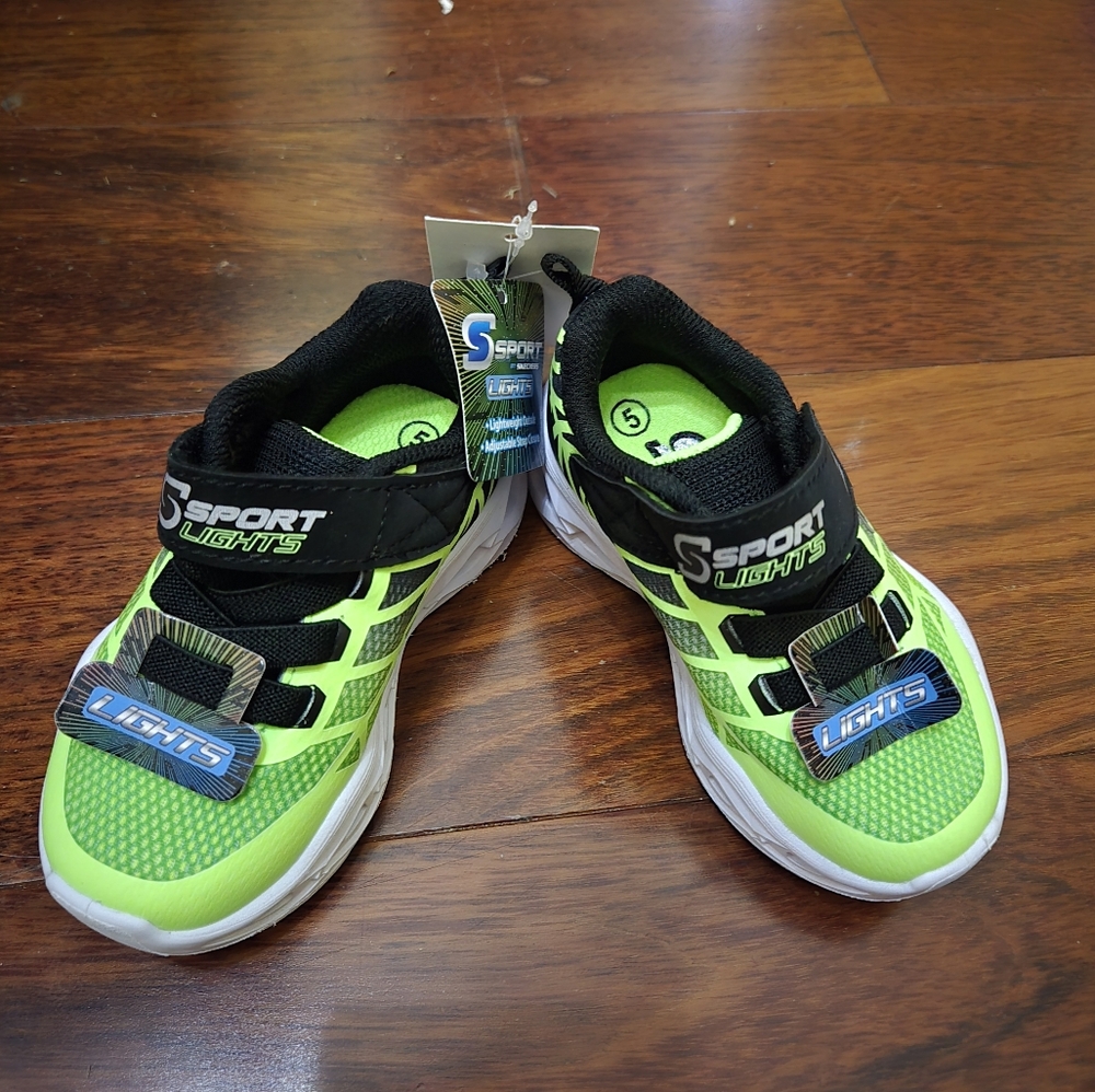 Skecher Sport Kids Light-Up Shoes - Green